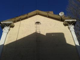 Деревянные крыши. Стоят до сих пор.