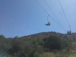 Канатка в Чимгане.