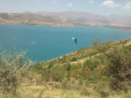 Полеты над Чарвакским водохранилищем.