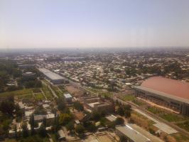 Вид на Ташкент с телевышки.