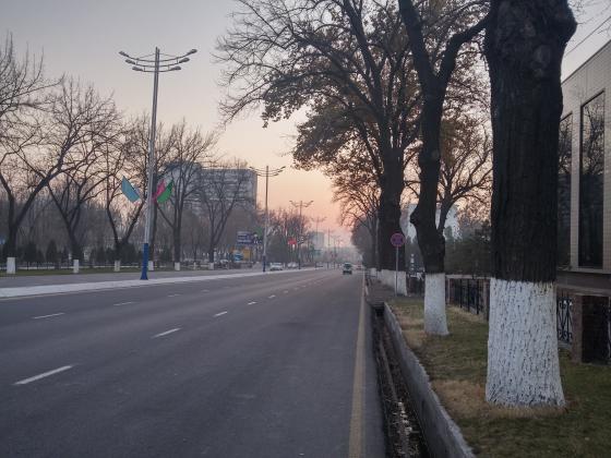 Закатное солнце.