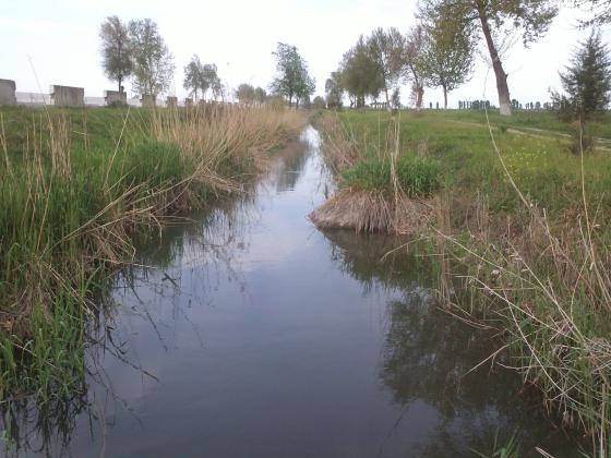 За городом.