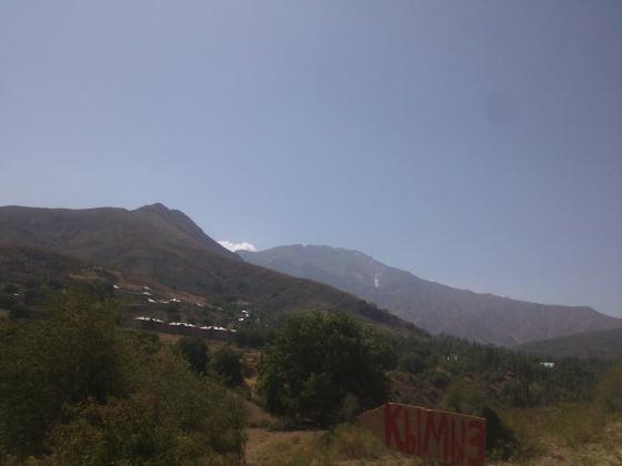 По дороге в Чимган.